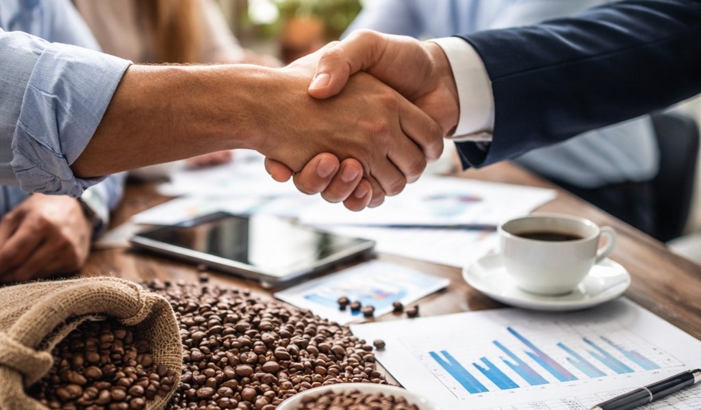 Acuerdo comercial en el sector del café