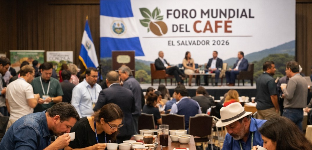 Participantes en un foro internacional del café